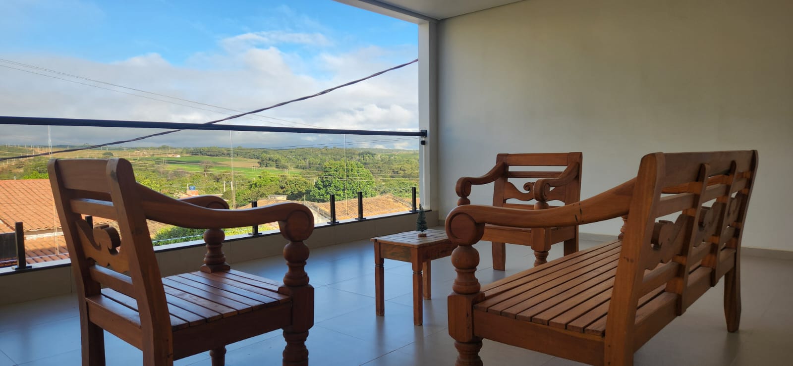 Vista da varanda da Pousada JB